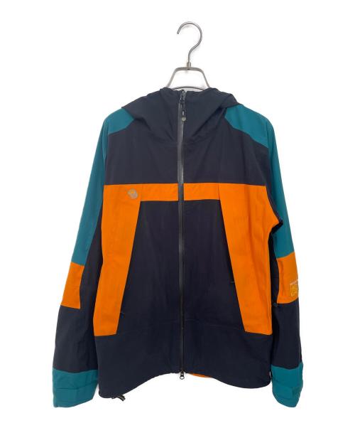 MOUNTAIN HARD WEAR（マウンテンハードウェア）MOUNTAIN HARD WEAR (マウンテンハードウェア) マウンテンパーカー ブラック×オレンジ サイズ:Sの古着・服飾アイテム