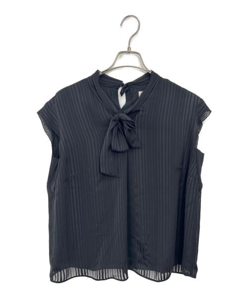 Leilian（レリアン）Leilian (レリアン) ノースリーブブラウス ブラック サイズ:13+の古着・服飾アイテム