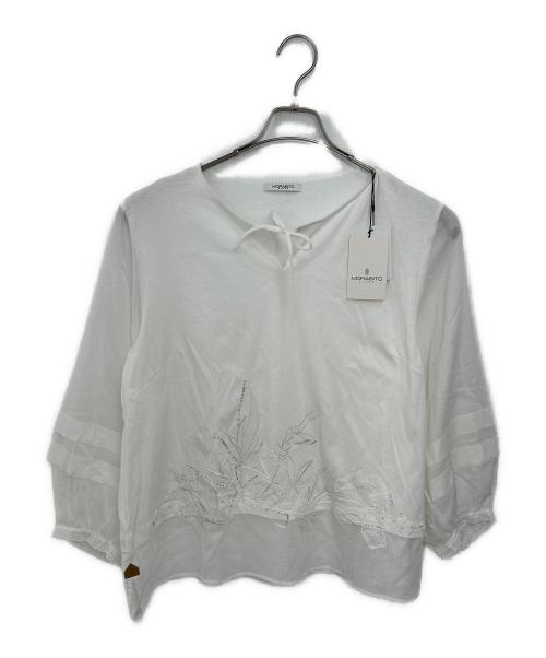 MORABITO（モラビト）MORABITO (モラビト) 長袖ブラウス ホワイト サイズ:40 未使用品の古着・服飾アイテム