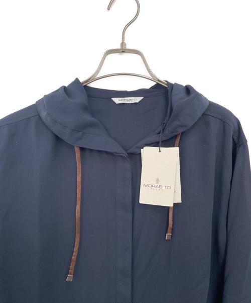 MORABITO（モラビト）MORABITO (モラビト) 長袖シャツ ネイビー サイズ:38 未使用品の古着・服飾アイテム
