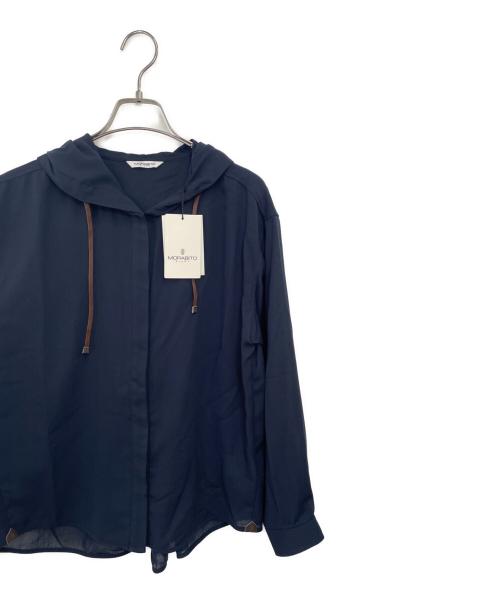 MORABITO（モラビト）MORABITO (モラビト) 長袖シャツ ネイビー サイズ:38 未使用品の古着・服飾アイテム