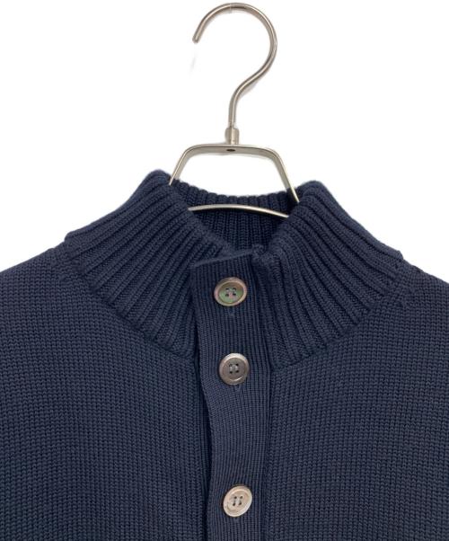 134 KAMAKURA（134カマクラ）134 KAMAKURA (134カマクラ) 厚手カーディガン ネイビー サイズ:SIZE 48の古着・服飾アイテム