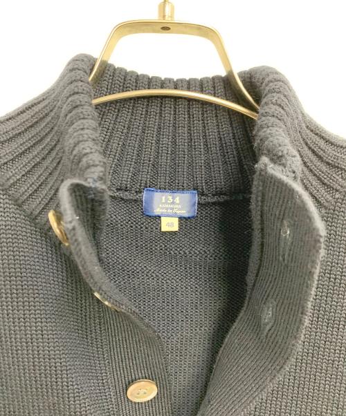 134 KAMAKURA（134カマクラ）134 KAMAKURA (134カマクラ) 厚手カーディガン ネイビー サイズ:SIZE 48の古着・服飾アイテム