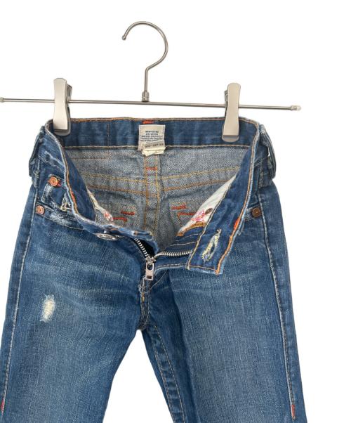 TRUE RELIGION（トゥルー レリジョン）TRUE RELIGION (トゥルー レリジョン) フレアデニム ライトインディゴ サイズ:6の古着・服飾アイテム