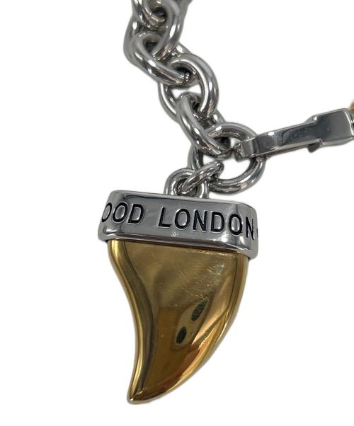 Vivienne Westwood（ヴィヴィアンウエストウッド）Vivienne Westwood (ヴィヴィアンウエストウッド) シャークトゥースネックレス シルバー×ゴールドの古着・服飾アイテム
