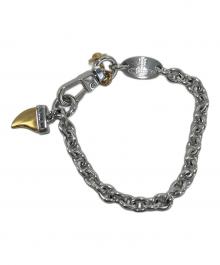 Vivienne Westwood（ヴィヴィアンウエストウッド）の古着「シャークトゥースブレスレット」｜シルバー×ゴールド