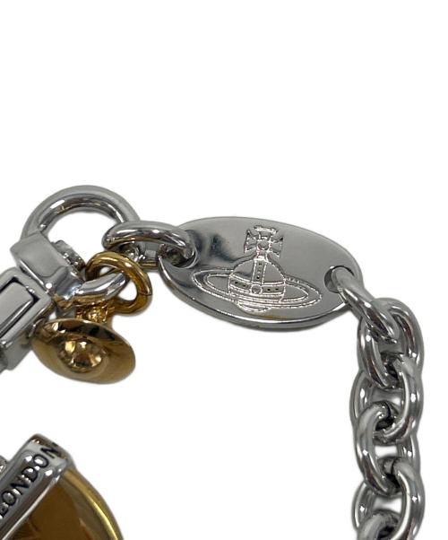 Vivienne Westwood（ヴィヴィアンウエストウッド）Vivienne Westwood (ヴィヴィアンウエストウッド) シャークトゥースブレスレット シルバー×ゴールドの古着・服飾アイテム