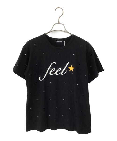 I FEEL LUCKY（アイ フィール ラッキー）I FEEL LUCKY (アイ フィール ラッキー) 半袖カットソー ブラック サイズ:SIZE Lの古着・服飾アイテム