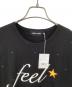 中古・古着 I FEEL LUCKY (アイ フィール ラッキー) 半袖カットソー ブラック サイズ:SIZE L：6000円
