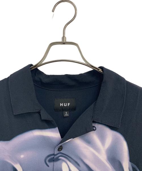 HUF（ハフ）HUF (ハフ) 半袖シャツ　BIG DAWG RESORT SHIRT ブラック サイズ:SIZE Sの古着・服飾アイテム