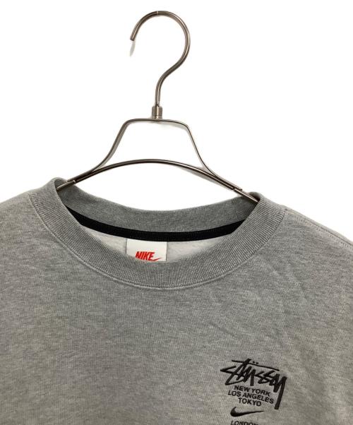 stussy（ステューシー）stussy (ステューシー) NIKE (ナイキ) スウェット グレー サイズ:SIZE  Lの古着・服飾アイテム