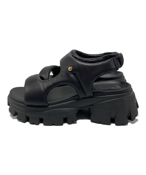 STACCATO（スタッカート）STACCATO (スタッカート) パデッドラギッドソールサンダル ブラック サイズ:SIZE 23.5cmの古着・服飾アイテム