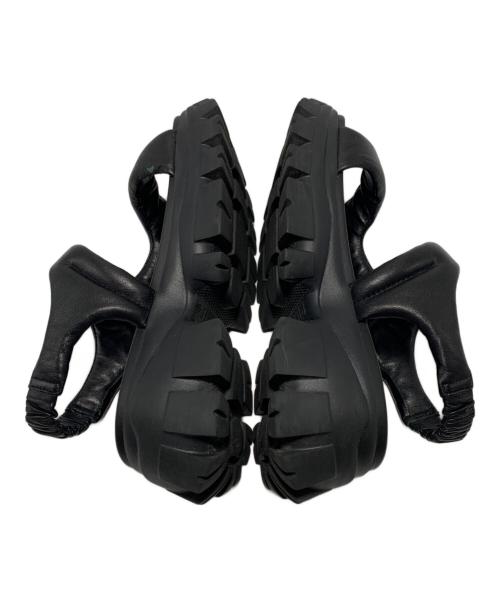 STACCATO（スタッカート）STACCATO (スタッカート) パデッドラギッドソールサンダル ブラック サイズ:SIZE 23.5cmの古着・服飾アイテム