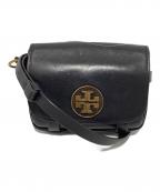 TORY BURCHトリーバーチ）の古着「レザーショルダーバッグ」｜ブラック