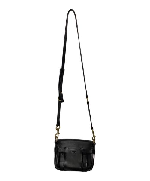 TORY BURCH（トリーバーチ）TORY BURCH (トリーバーチ) レザーショルダーバッグ ブラックの古着・服飾アイテム