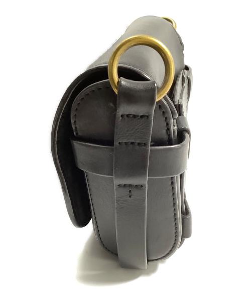 TORY BURCH（トリーバーチ）TORY BURCH (トリーバーチ) レザーショルダーバッグ ブラックの古着・服飾アイテム