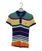 POLO RALPH LAURENポロ・ラルフローレン）の古着「ニットポロシャツ」｜マルチカラー