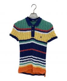 POLO RALPH LAUREN（ポロ・ラルフローレン）の古着「ニットポロシャツ」｜マルチカラー