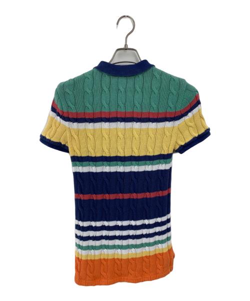 POLO RALPH LAUREN（ポロ・ラルフローレン）POLO RALPH LAUREN (ポロ・ラルフローレン) ニットポロシャツ マルチカラー サイズ:SIZE Mの古着・服飾アイテム