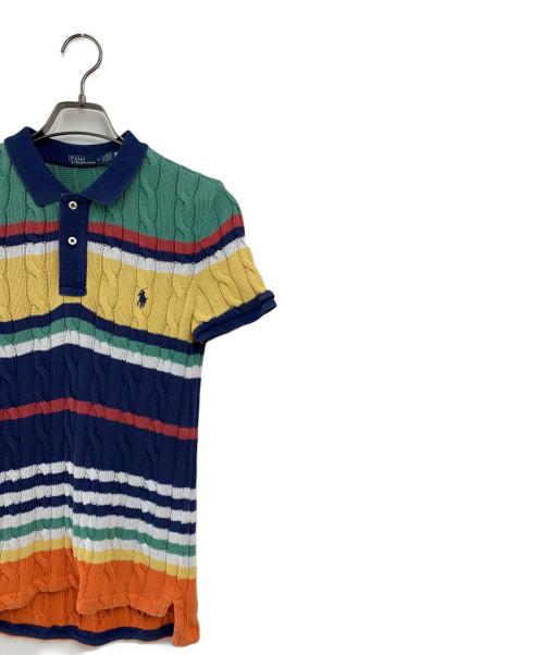 POLO RALPH LAUREN（ポロ・ラルフローレン）POLO RALPH LAUREN (ポロ・ラルフローレン) ニットポロシャツ マルチカラー サイズ:SIZE Mの古着・服飾アイテム