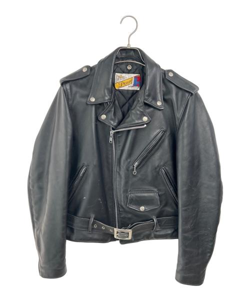 Schott（ショット）Schott (ショット) ダブルライダースジャケット ブラック サイズ:38の古着・服飾アイテム