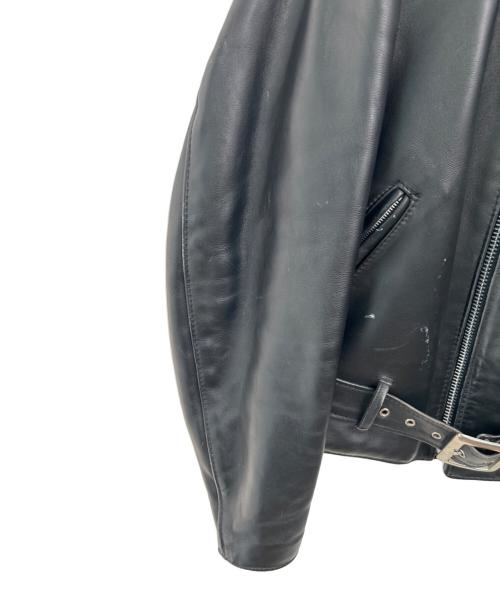 Schott（ショット）Schott (ショット) ダブルライダースジャケット ブラック サイズ:38の古着・服飾アイテム