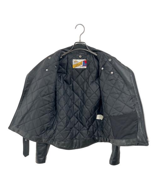 Schott（ショット）Schott (ショット) ダブルライダースジャケット ブラック サイズ:38の古着・服飾アイテム