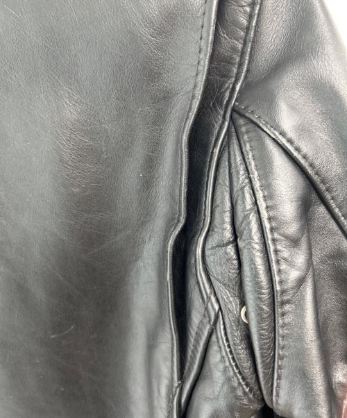 Schott（ショット）Schott (ショット) ダブルライダースジャケット ブラック サイズ:38の古着・服飾アイテム