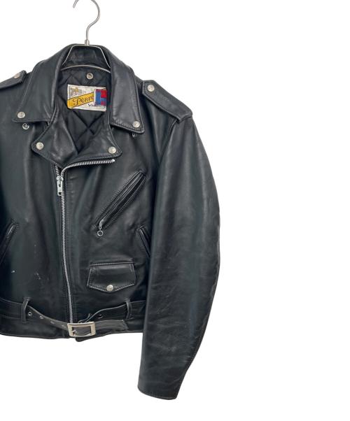 Schott（ショット）Schott (ショット) ダブルライダースジャケット ブラック サイズ:38の古着・服飾アイテム
