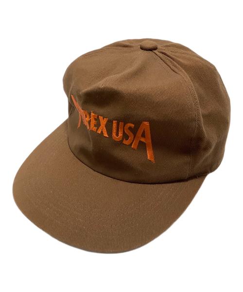 AVIREX（アヴィレックス）AVIREX (アヴィレックス) キャップ ブラウン×オレンジ サイズ:FREEの古着・服飾アイテム