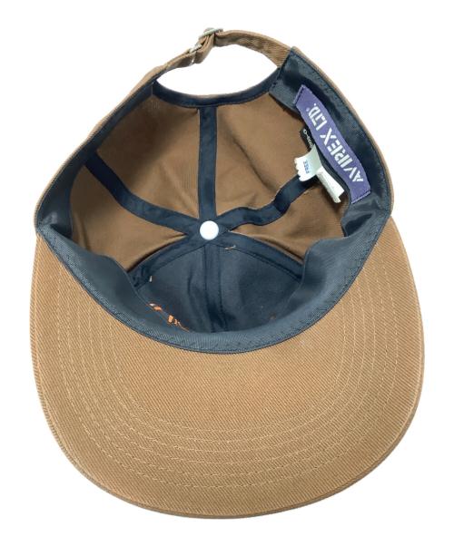 AVIREX（アヴィレックス）AVIREX (アヴィレックス) キャップ ブラウン×オレンジ サイズ:FREEの古着・服飾アイテム