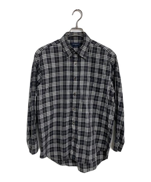 BURBERRY GOLF（バーバリーゴルフ）BURBERRY GOLF (バーバリーゴルフ) 長袖シャツ グレー×ホワイト サイズ:SIZE Mの古着・服飾アイテム