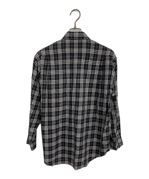 BURBERRY GOLF（バーバリーゴルフ）BURBERRY GOLF (バーバリーゴルフ) 長袖シャツ グレー×ホワイト サイズ:SIZE Mの古着・服飾アイテム