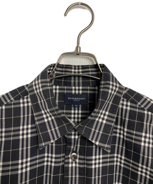 BURBERRY GOLF（バーバリーゴルフ）BURBERRY GOLF (バーバリーゴルフ) 長袖シャツ グレー×ホワイト サイズ:SIZE Mの古着・服飾アイテム