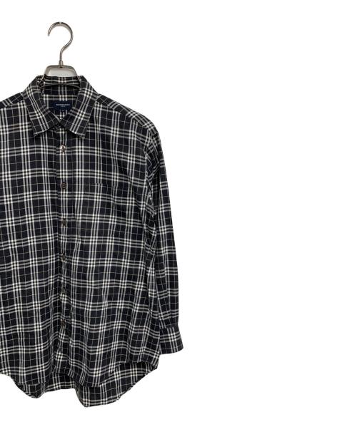 BURBERRY GOLF（バーバリーゴルフ）BURBERRY GOLF (バーバリーゴルフ) 長袖シャツ グレー×ホワイト サイズ:SIZE Mの古着・服飾アイテム