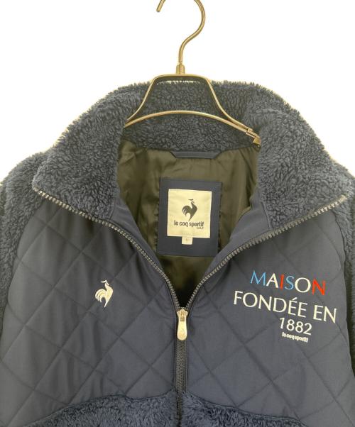 le coq sportif（ルコックスポルティフ）le coq sportif (ルコックスポルティフ) ボアジャケット ネイビー サイズ:Lの古着・服飾アイテム