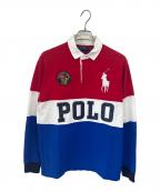 POLO RALPH LAURENポロ・ラルフローレン）の古着「ポロシャツ」｜レッド×ブルー