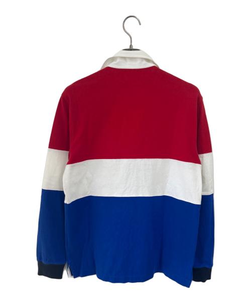 POLO RALPH LAUREN（ポロ・ラルフローレン）POLO RALPH LAUREN (ポロ・ラルフローレン) ポロシャツ レッド×ブルー サイズ:Mの古着・服飾アイテム