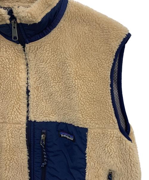 Patagonia（パタゴニア）Patagonia (パタゴニア) ボアベスト ベージュ×ネイビー サイズ:SIZE Lの古着・服飾アイテム
