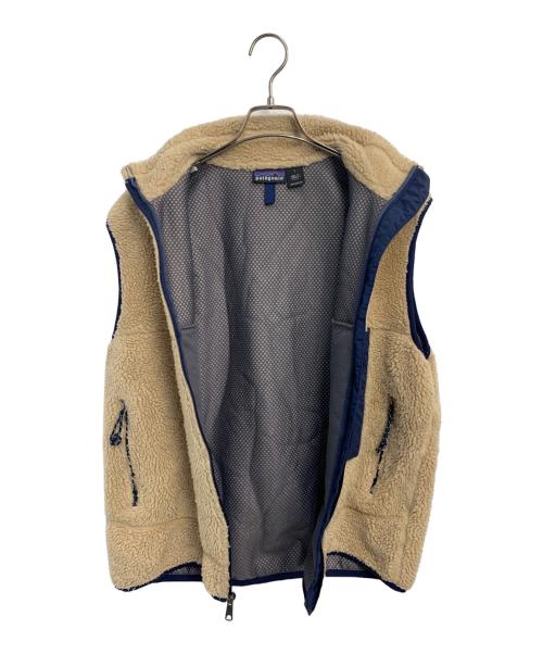 Patagonia（パタゴニア）Patagonia (パタゴニア) ボアベスト ベージュ×ネイビー サイズ:SIZE Lの古着・服飾アイテム