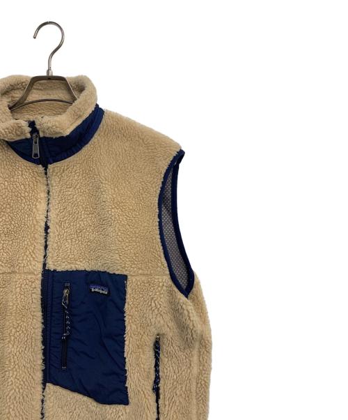 Patagonia（パタゴニア）Patagonia (パタゴニア) ボアベスト ベージュ×ネイビー サイズ:SIZE Lの古着・服飾アイテム