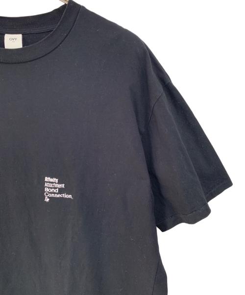 OVY（オヴィー）OVY (オヴィー) Embroidery Cotton Wide T-shirt ブラック サイズ:SIZE Lの古着・服飾アイテム