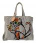 Vivienne Westwood（ヴィヴィアンウエストウッド）の古着「monkeｙトートバッグ」｜ホワイト×ブラック