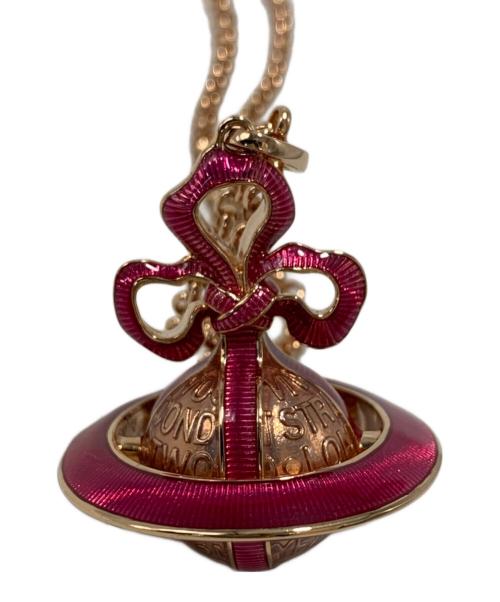 Vivienne Westwood（ヴィヴィアンウエストウッド）Vivienne Westwood (ヴィヴィアンウエストウッド) ネックレス ピンク×ゴールドの古着・服飾アイテム