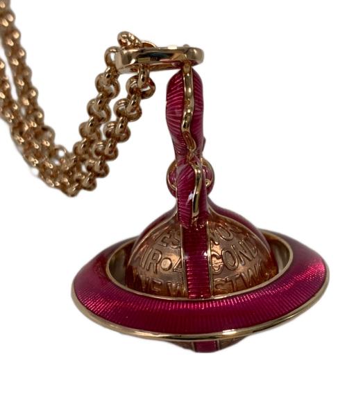 Vivienne Westwood（ヴィヴィアンウエストウッド）Vivienne Westwood (ヴィヴィアンウエストウッド) ネックレス ピンク×ゴールドの古着・服飾アイテム