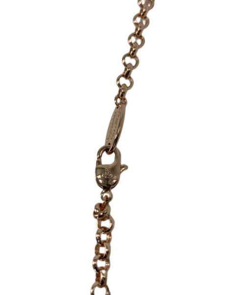 Vivienne Westwood（ヴィヴィアンウエストウッド）Vivienne Westwood (ヴィヴィアンウエストウッド) ネックレス ピンク×ゴールドの古着・服飾アイテム