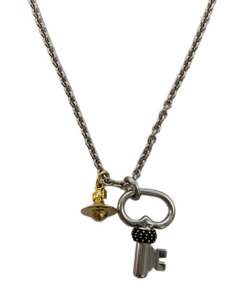 Vivienne Westwood（ヴィヴィアンウエストウッド）Vivienne Westwood (ヴィヴィアンウエストウッド) ネックレス シルバー×ゴールドの古着・服飾アイテム
