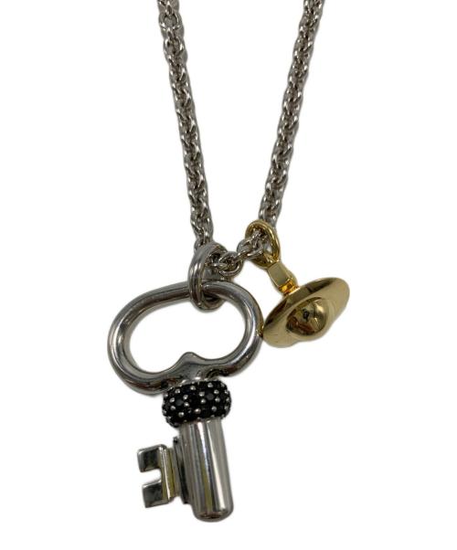 Vivienne Westwood（ヴィヴィアンウエストウッド）Vivienne Westwood (ヴィヴィアンウエストウッド) ネックレス シルバー×ゴールドの古着・服飾アイテム