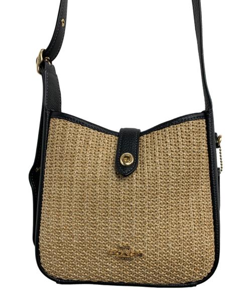 COACH（コーチ）COACH (コーチ) ハドリー ミニ クロスボディバッグ ブラック×ベージュの古着・服飾アイテム