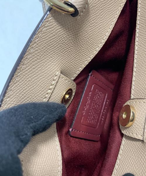 COACH（コーチ）COACH (コーチ) ハンドバッグ ベージュの古着・服飾アイテム
